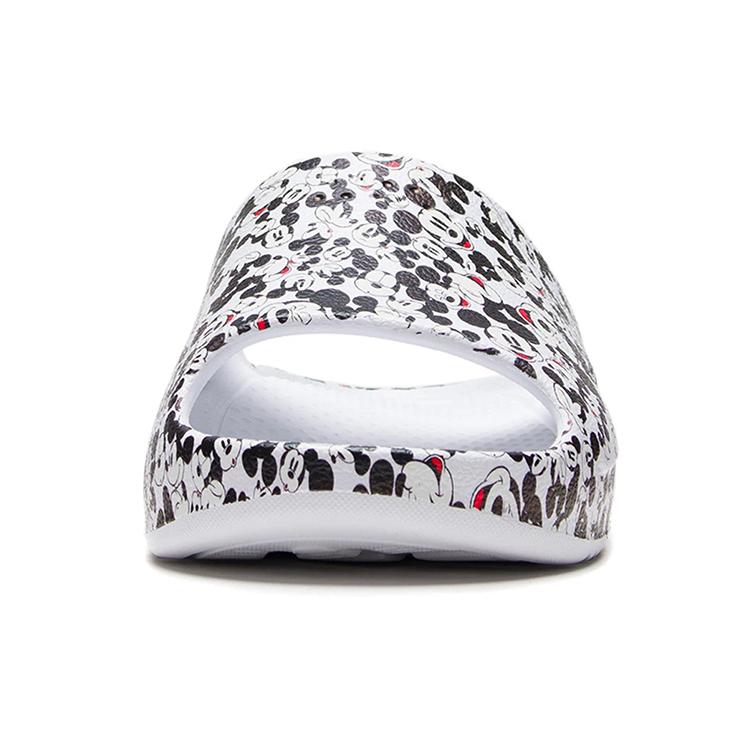 Li Ning Disney X Li Ning Casual Fashion Mickey Slippers 'Standard White Black' Women's AGAS010-1
