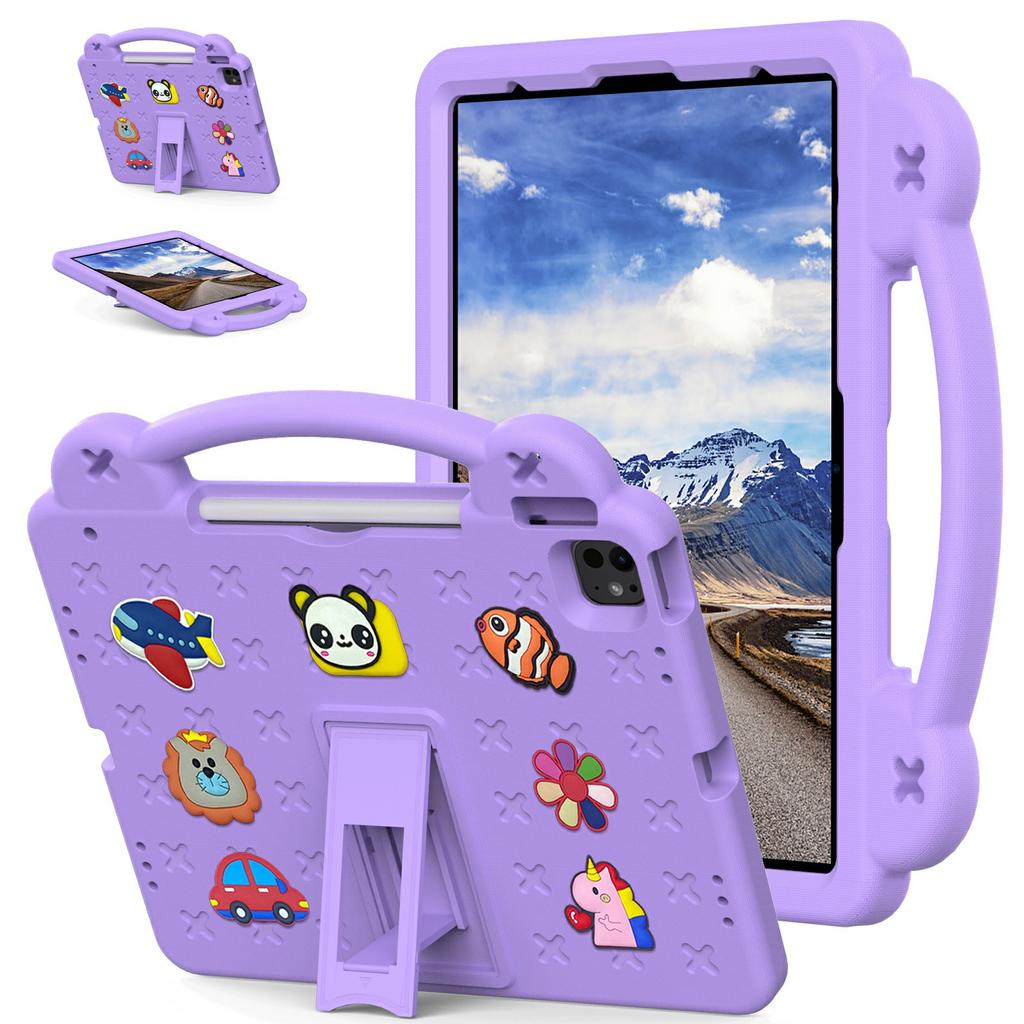 Für iPad Pro 13 (2024)/Air 13 (2025)/(2024)/iPad Pro 12.9 (2022)/(2021)/(2020)/(2018) Hülle für Kinder, EVA-Tablet-Abdeckung