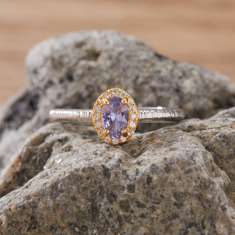 Inele cu Topaz, Tanzanit, Granat, Safir de Culoare Naturală S925 Argint Sterling Inel pentru Deget Arătător Cercei Bijuterii