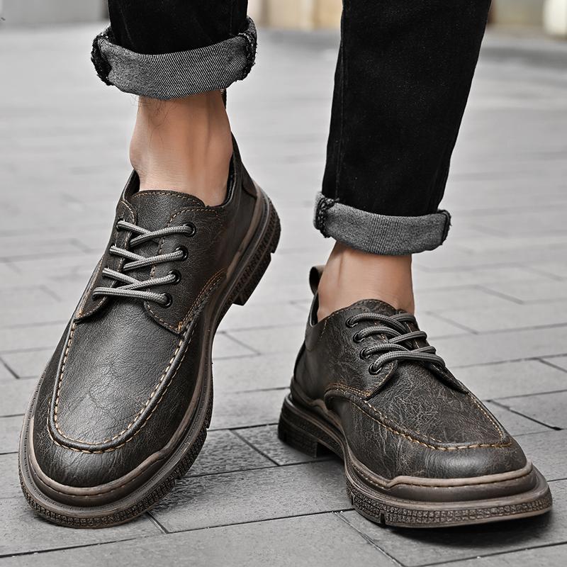 Fashion High-quality Men's Leather Shoes Business Retro Style Office and Work Adult Comfortable Luxury Shoes 38-44 Party Hot Selling