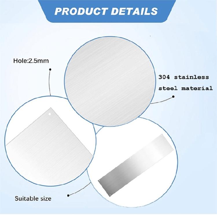2pcs Door Kicking Plates Durable Metal Plate with Screws Prevent Door from Kicking