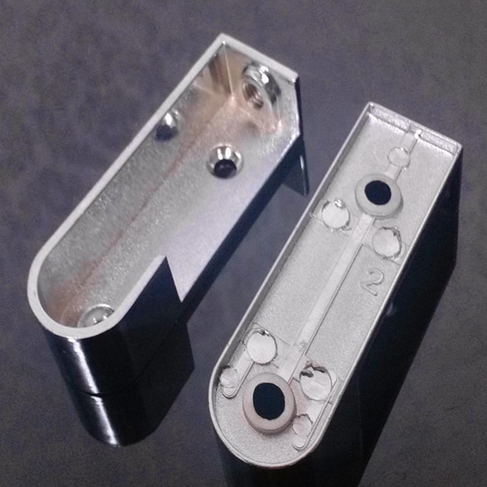 Heavy duty 2Pcs Set Zinc Alloy Oval Wardrobe Rail Bracket Non slip Polished Wall Mounted Strong and Perfect for Hanging Clothes