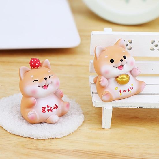 

Украшение для рабочего стола, коллекция отличных деталей, произведения искусства разных форм, реквизит для фотосессии Шиба-ину, фигурки, украшение, милое украшение