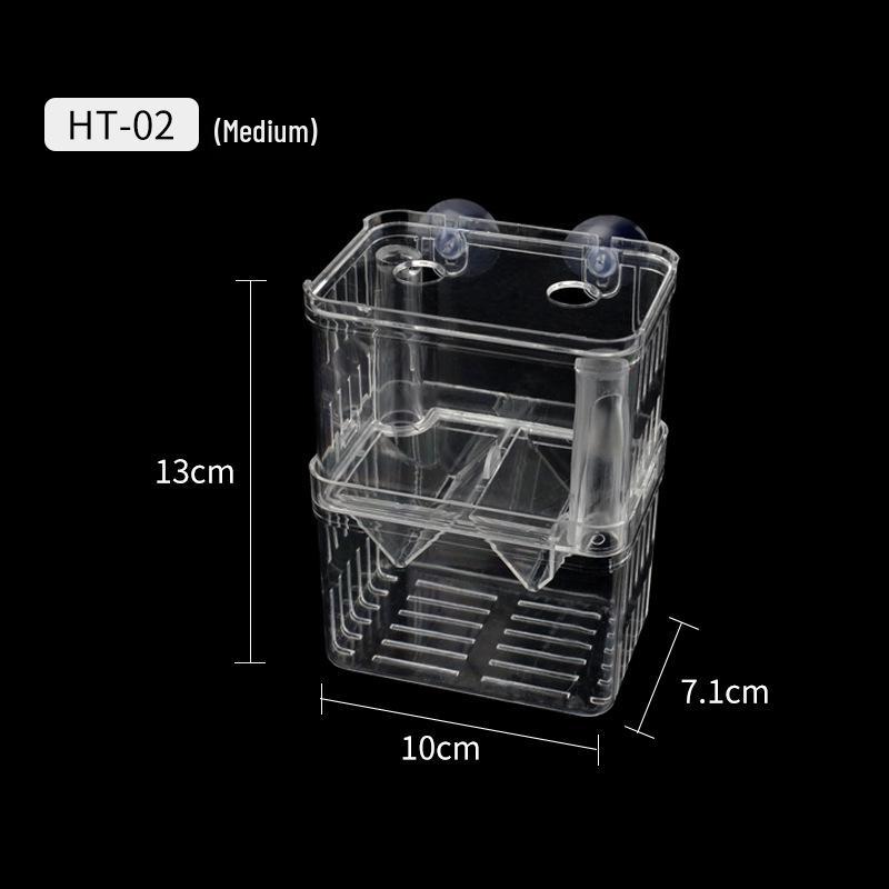 Acrylic Fish Breeding Box: Guppy & Betta Tank Isolation Incubator