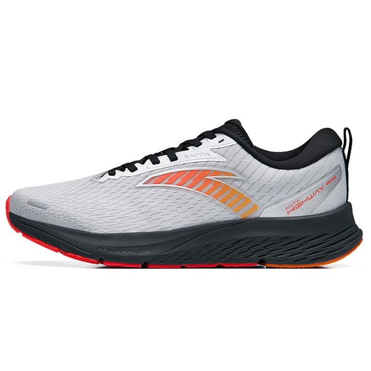 

New Anta Abrasion Resistant Low Top Running Shoes Men s Gray Black Orange 112255599S-5 39
