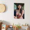 Korean Woman Minimalist Metal Poster Art Decor Wall Print Home Office Cafe Gift