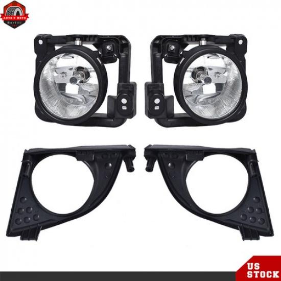 Front Fog Light Lamps w/Bulbs&Cover Kits For 2009-2010 Acura TSX Right&Left Side