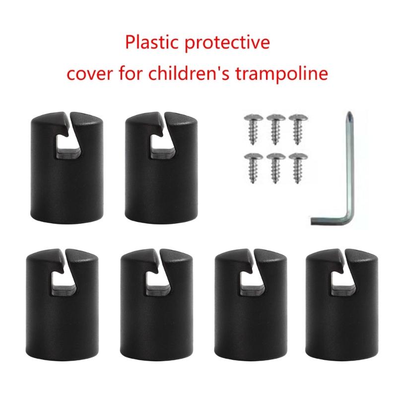 Convenient Trampoline Poles Protectors Trampoline Poles Sleeve Set Trampoline Poles Guard Plastic Cover for Trampoline