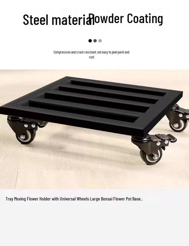 Heavy Duty Flatbed Trolley with Large Wheels for Transport