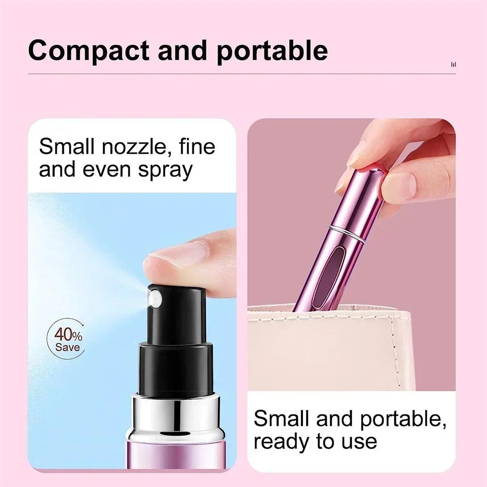 1pc Perfume Atomizer Portable Liquid Cosmetics Containers Traveling Mini Alcochol Perfume Refillable Bottles Empty Spray Bottle