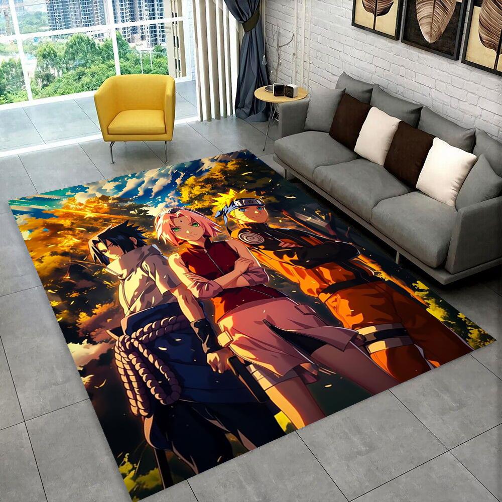 3D N-Naruto Cartoon Anime I-Itachi Teppich für Spielzimmer Schlafzimmer Wohnzimmer Sofa Heimdekoration, Kinder Teppich Rutschfeste Bodenmatte
