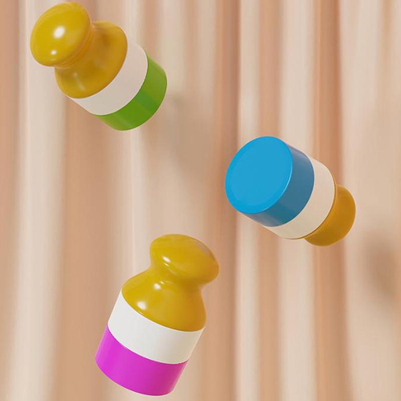 Bear Animal Shape Sunscreen Roller Applicator Refillable Stitching Isolation Lotion Cream Bottles Sunscreen Lotion Applicator