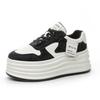 New Shallow Mouth Inner Height Increase Small White Shoes Women's Versatile Women's Shoes Thick-soled Muffin Shoes New Sports Board Shoes