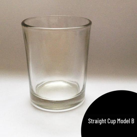 DIY Transparent Glass Candle Holder - Square & Round Windproof Cups for Homemade Scented Candles