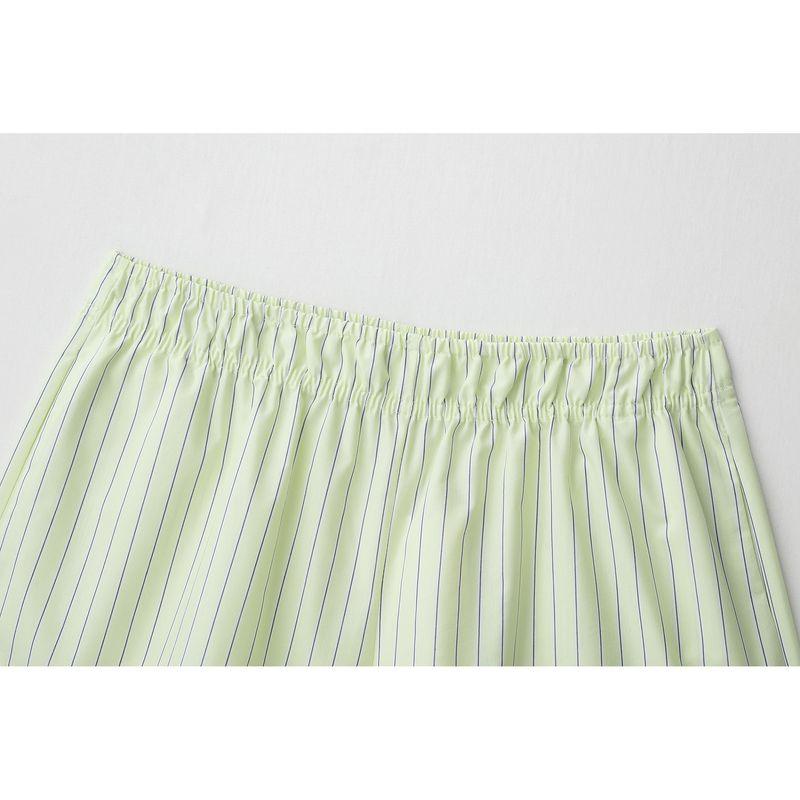 Kaslead New Arrival Women's Clothing Fashion Style Fashion Minimalist Stripes Poplin Shorts 3152439