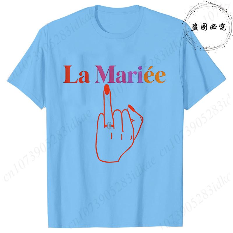French Girls Single Farewell Tops Future Bride Team Bride Tees Printed Tshirts for EVJF Bridal Shower