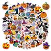 Halloween Sticker Holographic Laser Suitcase Water Cup Holiday Party Decoration Halloween Waterproof Sticker