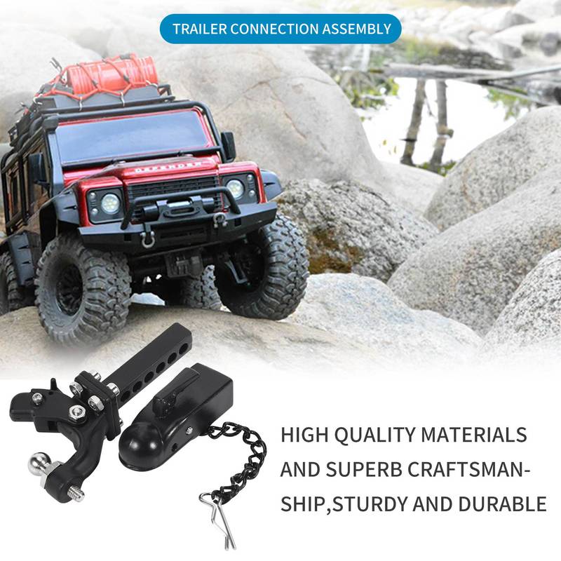 WO-Metal Hitch Trailer Hook For SCX10 90046 Traxxas TRX4 1/10 RC Crawler Car Remote Control Car Model For Baby Kid