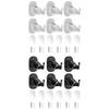 6 Pack Adhesive Curtain Rod Holders No Hole Required Curtain Rod Mounting Brackets For Home Decors Bathroom Living Room