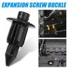 30/50/100PCS 6mm Black Plastic Rivet Vent Wiper Cover Clip Fixed Screw Clip Deflector Plastic Piercing Nail Fastener Auto Parts
