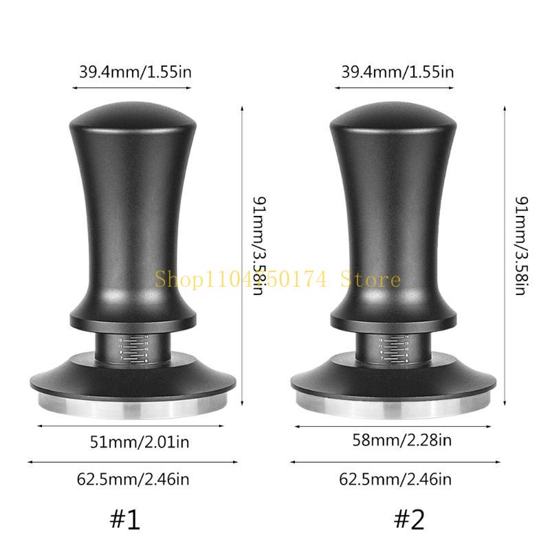 Espressos Tamper 51mm 58mm Coffee Calibrated Spring Loaded Tamper with Handle top sale