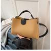 2025 Women's Color Block Bucket Bag - Korean Style Versatile Handbag and Crossbody for Ladies