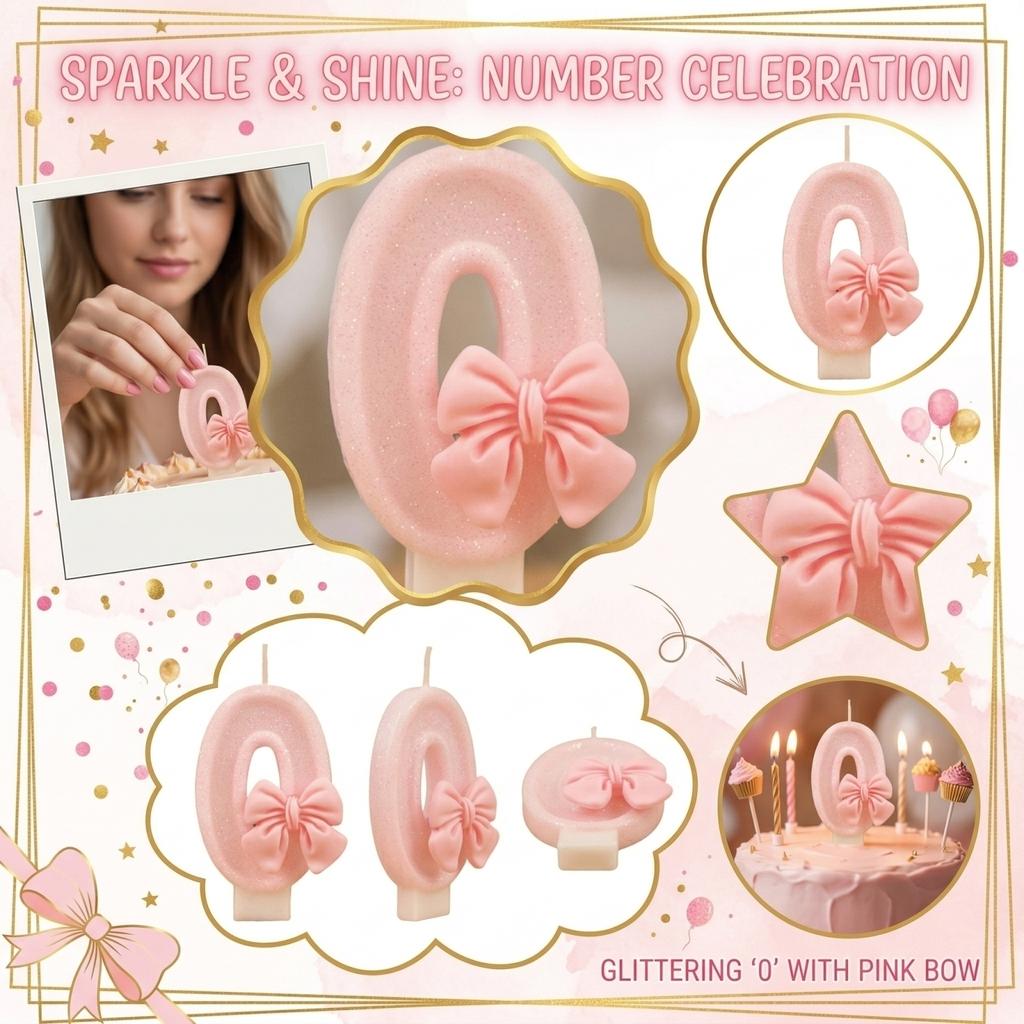 Fashion Cartoon Creative Birthday Candles Party Digital Candles