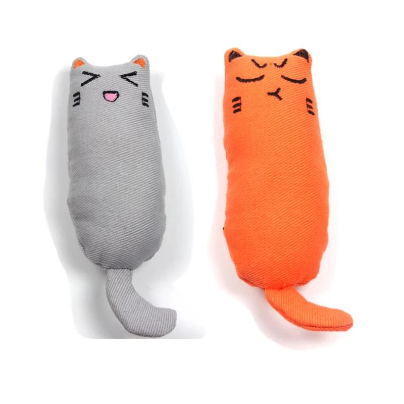 Raschelgeräusch, Katzenminze-Spielzeug, Katzenprodukte für Haustiere, süßes Katzenspielzeug für Kätzchen, Zähneknirschen, Katzen-Plüsch-Daumenkissen, Haustierzubehör