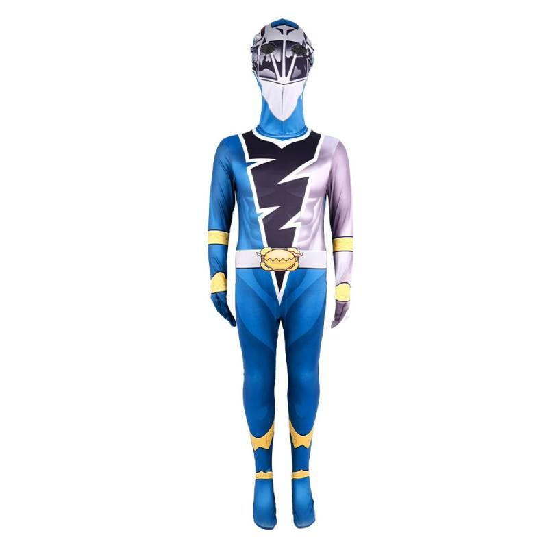Power Morphin Mighty Rangers Costume Cosplay Dress Party Superhero Jumpsuit