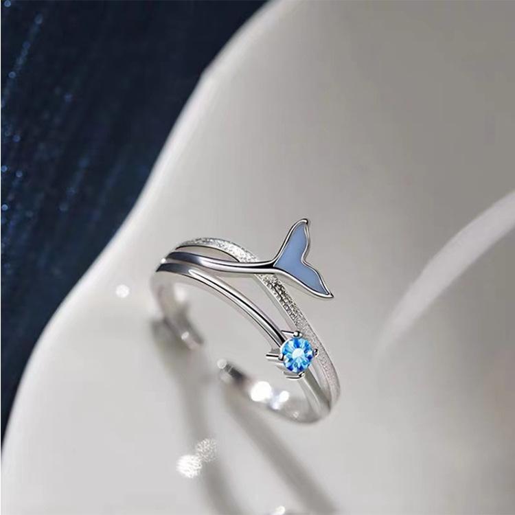 Green Enamel Leaf Ring Adjustable Oil Drop Open Ring Women's Ring for Ladies Personality Daily Holiday Party Jewelry Accessories