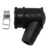 Kunststoff-Kappe mit Gummiabdeckung für 5mm HT Zündkerzenstecker-Anschluss 2x2x1cm