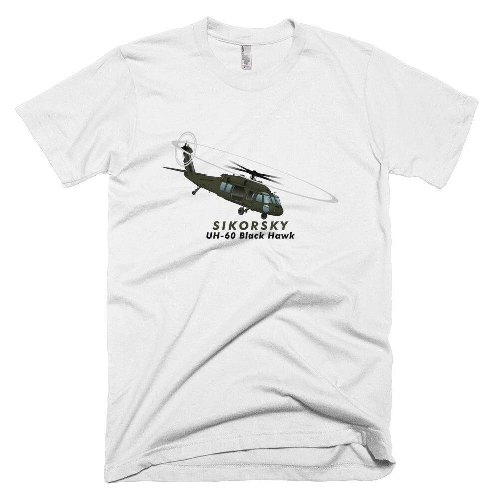 Футболка Sikorsky UH-60 Black Hawk - Персонализированная с номером XL
