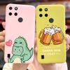 For Realme C21Y Case Realme C25Y Stylish Candy Painted Cover Soft Silicone Phone Case For Realme C21 C 21 Y C25Y RealmeC21 Shell