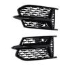 Pair of Front Bumper Fog Light Grille Cover 4K0807151A Fog Lamp Bezel Grill Replacement For S-Line S6 C8 2018-2025 Black