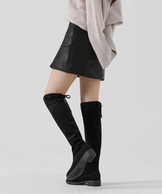 Chaakan Ivan Fur-Lined Knee-High Long Boots Blsdr4E235