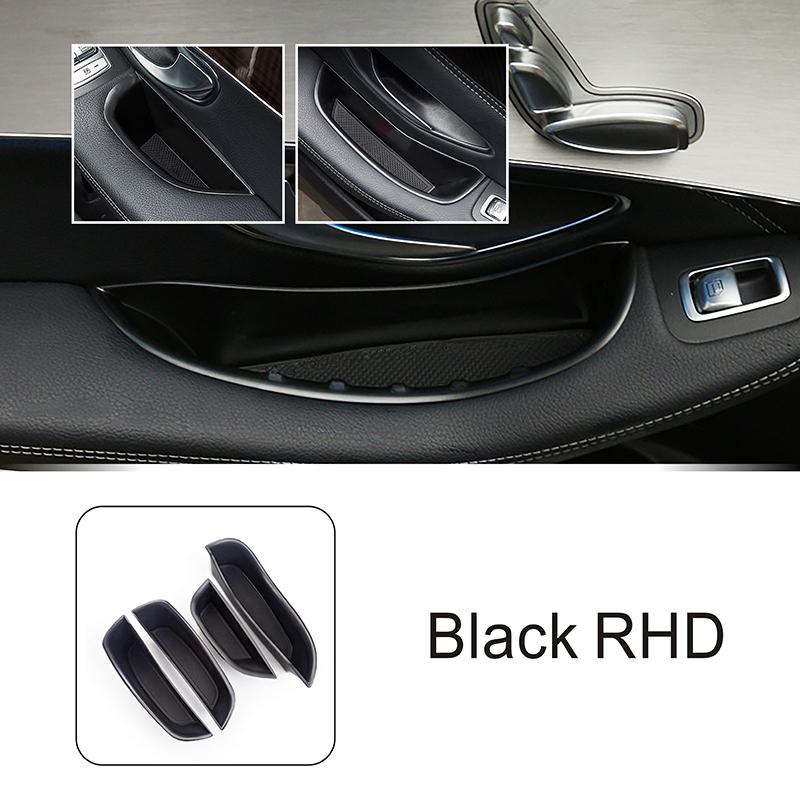 For Mercedes Benz C Class W205 GLC X253 2015-2018 Car Door Armrest Handle Tray Storage Box Organizer Holder Interior Accessories