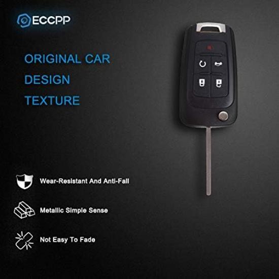 ECCPP 1PCS Key Fob Shell Case Replacement OHT01060512 Compatible with 014 for GMC Terrain,2015 for Chevrolet Sonic Key Fob Case
