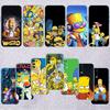 S-Simpsons-Art Transparent Phone Case for Motorola Moto G7 G8 G9 G84 G85 G73 G24 G15 Z2 Play Power Plus