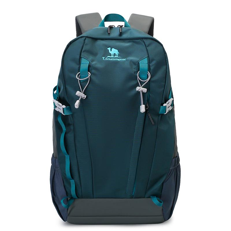 Large Capacity Camel-Style Backpack: Outdoor Travel & School with Spine Protection