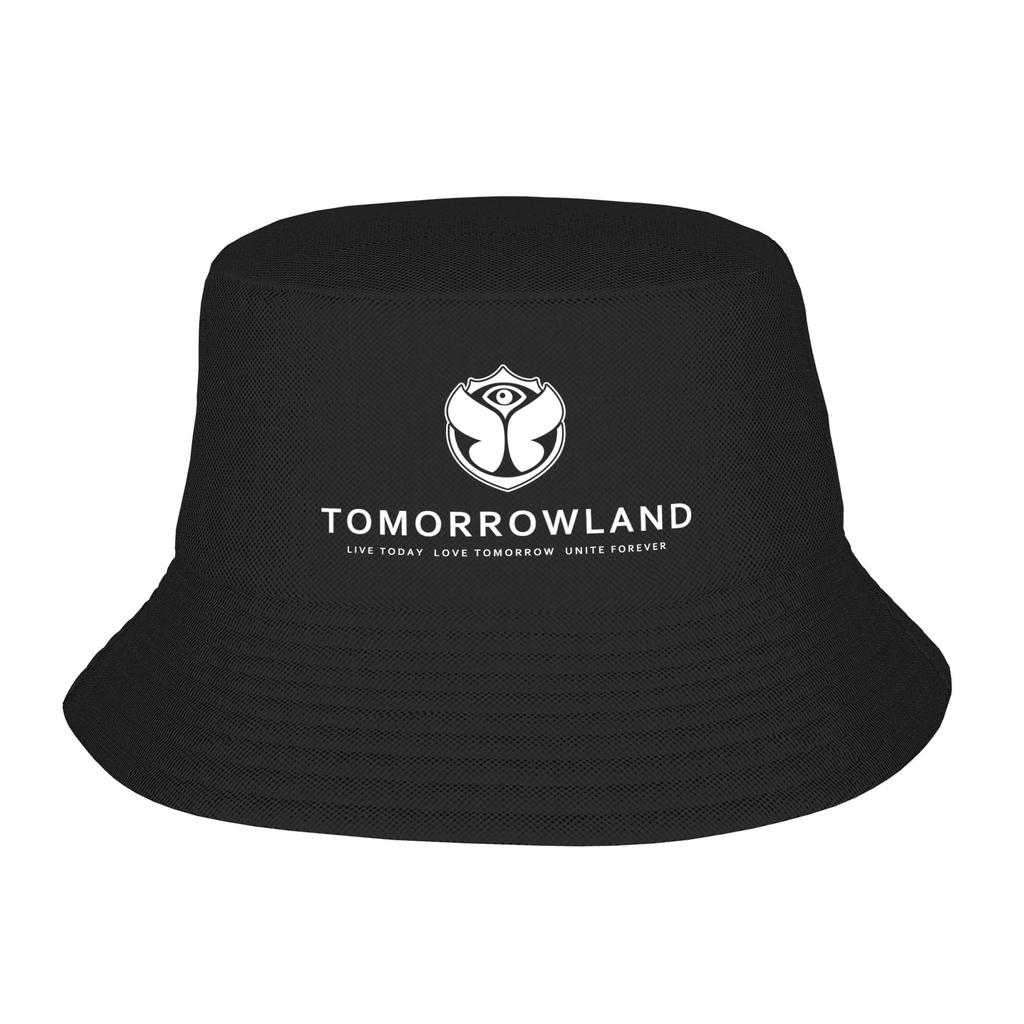 Custom Tomorrowland Bucket Hat for WoUnisex Unisex Printed Electronic Dance Music Summer Beach Sun Camping Cap