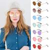 Polarized Hippie Circle Sun Glasses Metal Eyewear Trendy Punk Shades  for Men & Women