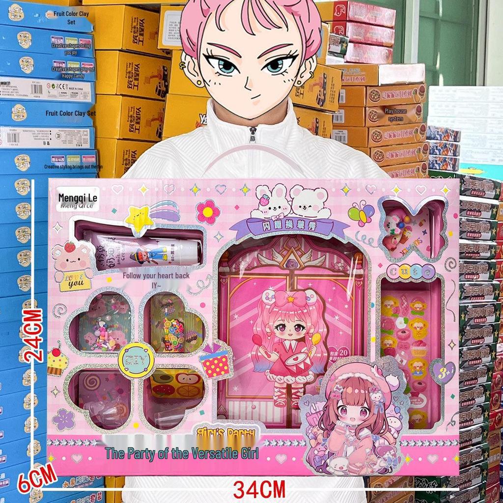 Free Shipping: Children's DIY Beading Glue & Stickers for Handmade Quiet Book Ornaments - Perfect Enrollment & Girl Gifts