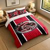3-Piece Bed Sheet Set with Ajax Design, 1 Flat Sheet and 2 Pillowcases for Bedroom