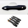 For Toyota Yaris Cross     2024 ABS Glossy Black Car Door Handle Cover Trims Sticker Car Styling Accessories