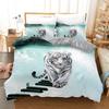 Three-Piece Digital Printing Pillowcase Kit 3D Quilt Cover Bedding