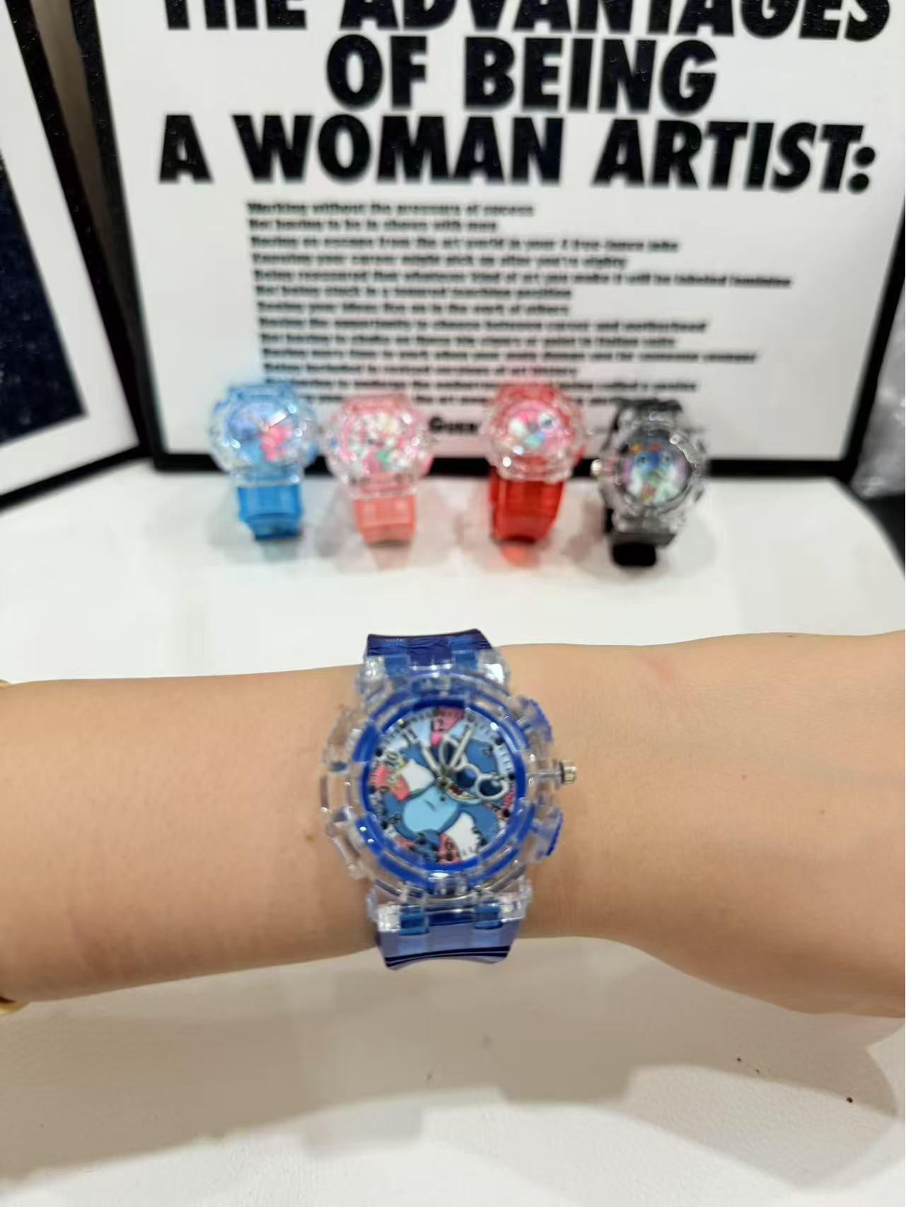 

2025 Дитячий світний мультяшний годинник Anqi для хлопчиків та дівчаток