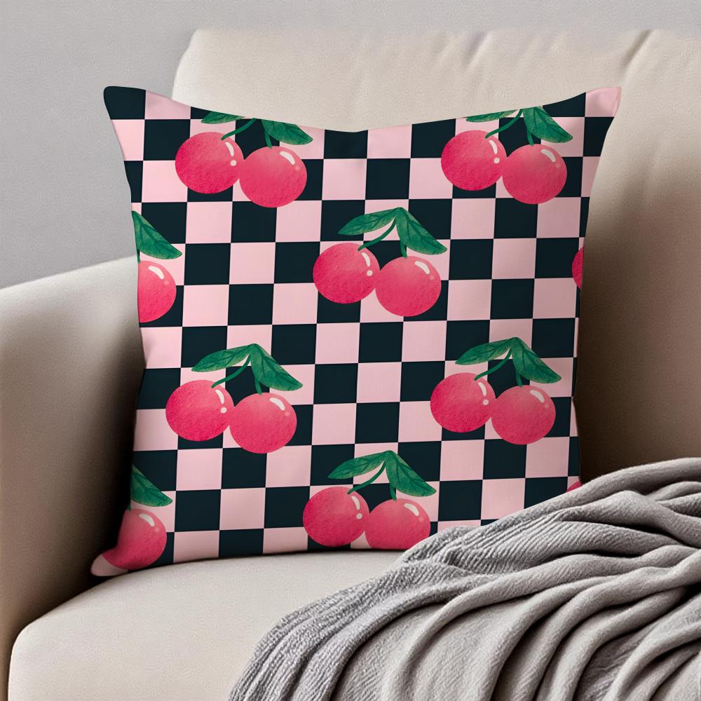 Cute Korean Fashion Brand KKirsh Cushion Cover Pillowcase Antidustmite Invisible Zipper Short Plush Sofa Cushion
