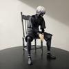 18cm Kaneki Ken Figurine Ghoul Anime Figure Sitting Posture 2 Heads Arms PVC Statue Decor Collection Model Gift Toy