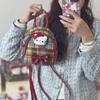 New Red Plaid Portable Casual Cute Backpack Girls Student Backpack Women