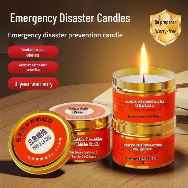 Long-Lasting Smokeless & Odorless Emergency Candlelight for Power Outages